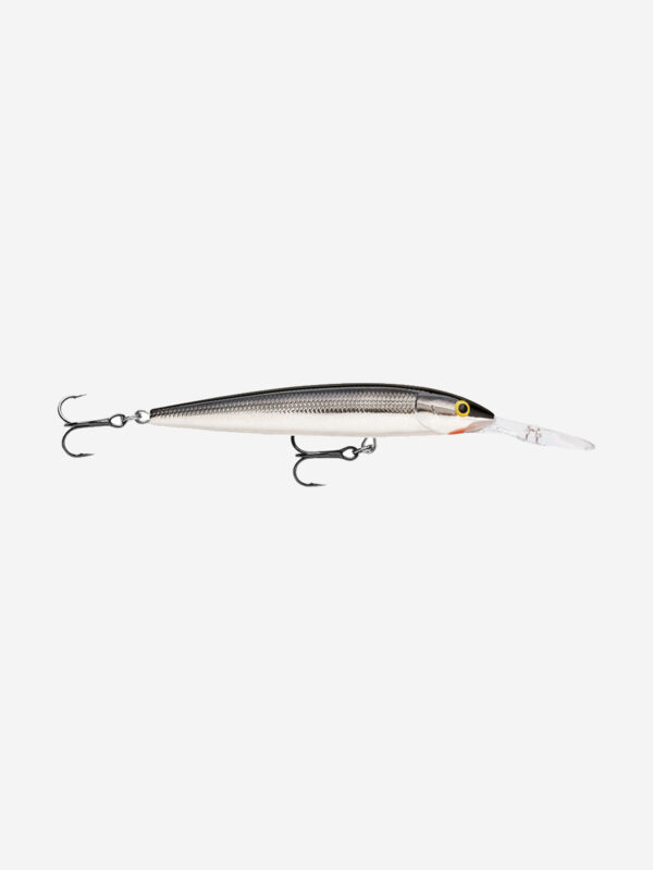 Воблер для рыбалки RAPALA Down Deep Husky Jerk 12, 12см, 15гр, цвет S, нейтральный, Черный