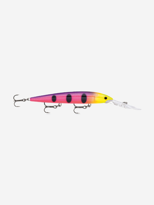 Воблер для рыбалки RAPALA Down Deep Husky Jerk 12, 12см, 15гр, цвет FPN, нейтральный, Розовый