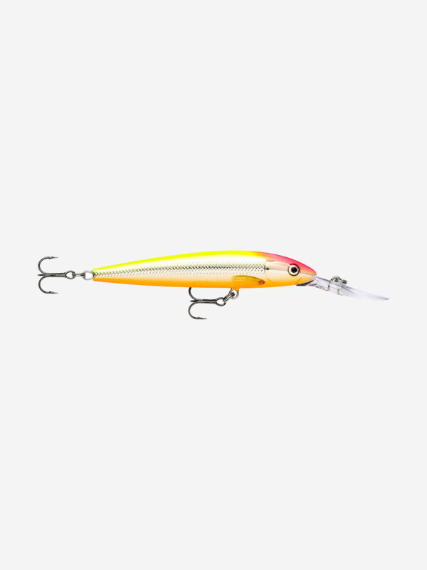 Воблер для рыбалки RAPALA Down Deep Husky Jerk 12, 12см, 15гр, цвет CLS, нейтральный, Желтый