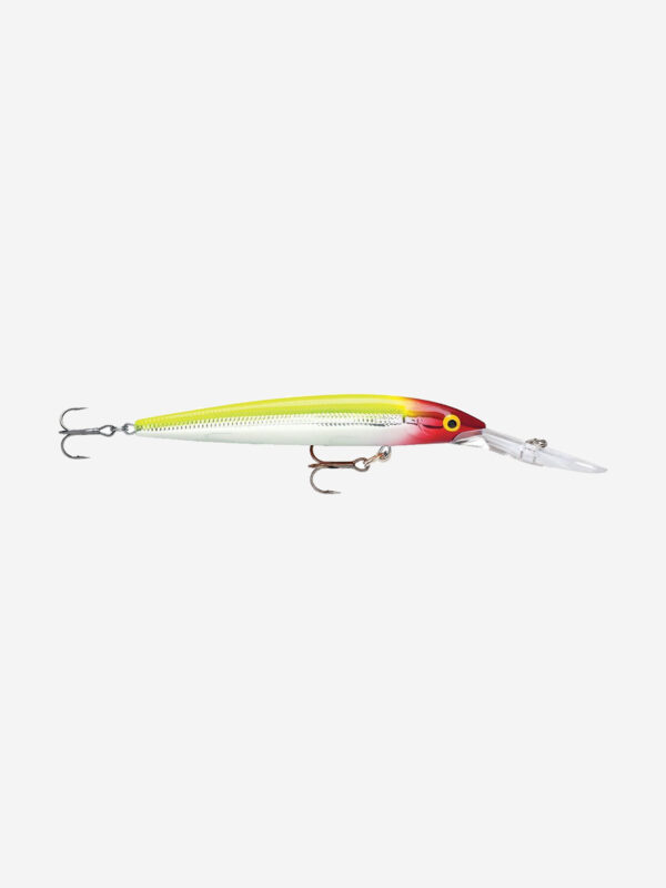 Воблер для рыбалки RAPALA Down Deep Husky Jerk 12, 12см, 15гр, цвет CLN, нейтральный, Желтый