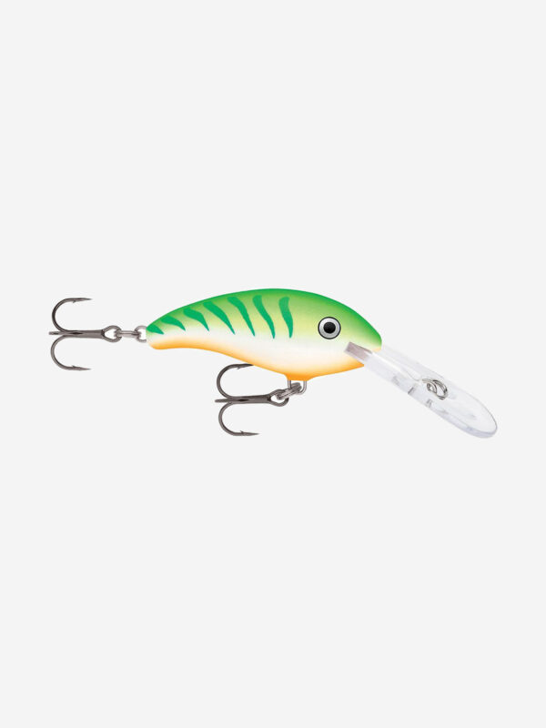 Воблер для рыбалки RAPALA Shad Dancer 05, 5см, 8гр, цвет GTU, плавающий, Зеленый