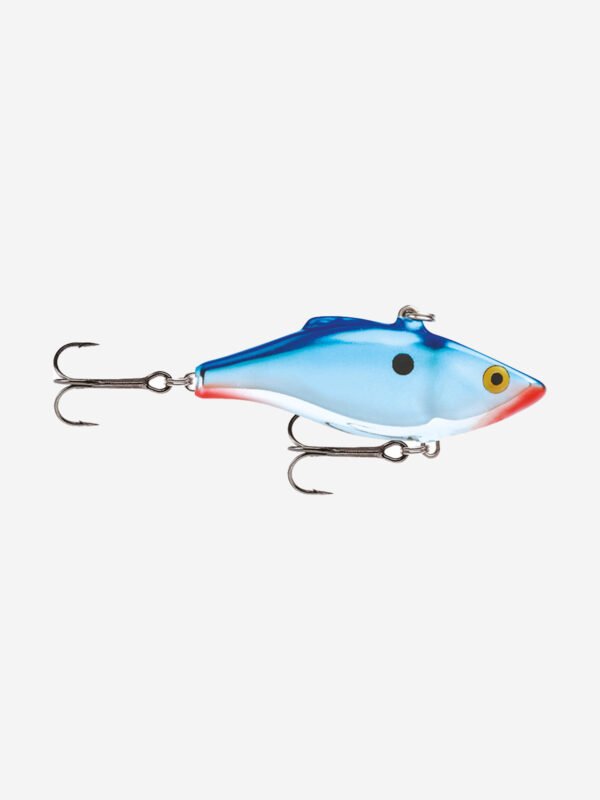 Воблер для рыбалки RAPALA Rattlin' Rapala 08, 8см, 22гр, цвет CHB, тонущий, Голубой