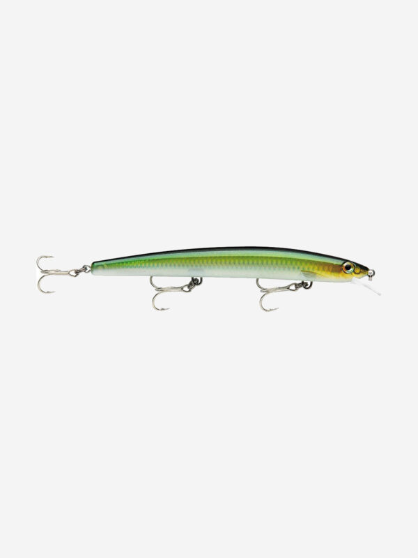 Воблер для рыбалки RAPALA MaxRap 13, 13см, 15гр, цвет FG, нейтральный, Зеленый