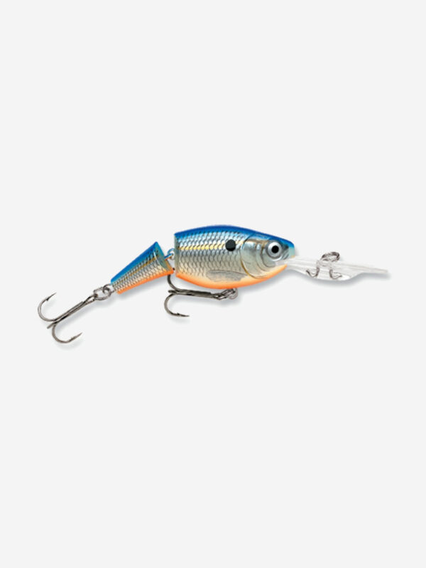 Воблер для рыбалки RAPALA Jointed Shad Rap 07, 7см, 13гр, цвет BSD, нейтральный, Голубой