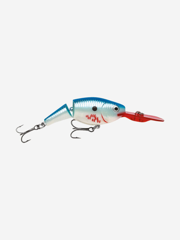 Воблер для рыбалки RAPALA Jointed Shad Rap 07, 7см, 13гр, цвет BBSD, нейтральный, Голубой