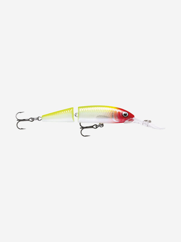 Воблер для рыбалки RAPALA Jointed Deep Husky Jerk 08, 8см, 5гр, цвет CLN, нейтральный, Серебряный