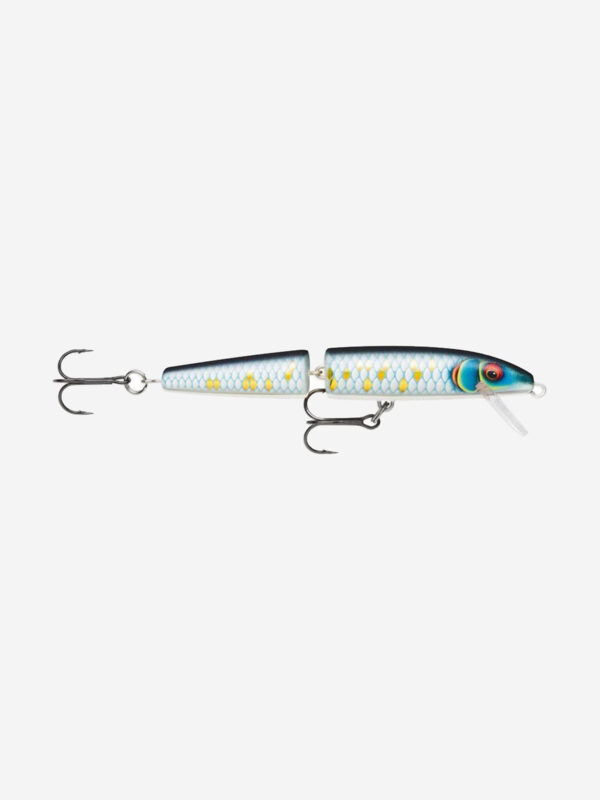 Воблер для рыбалки RAPALA Jointed 13, 13см, 18гр, цвет SCRB, плавающий, Голубой