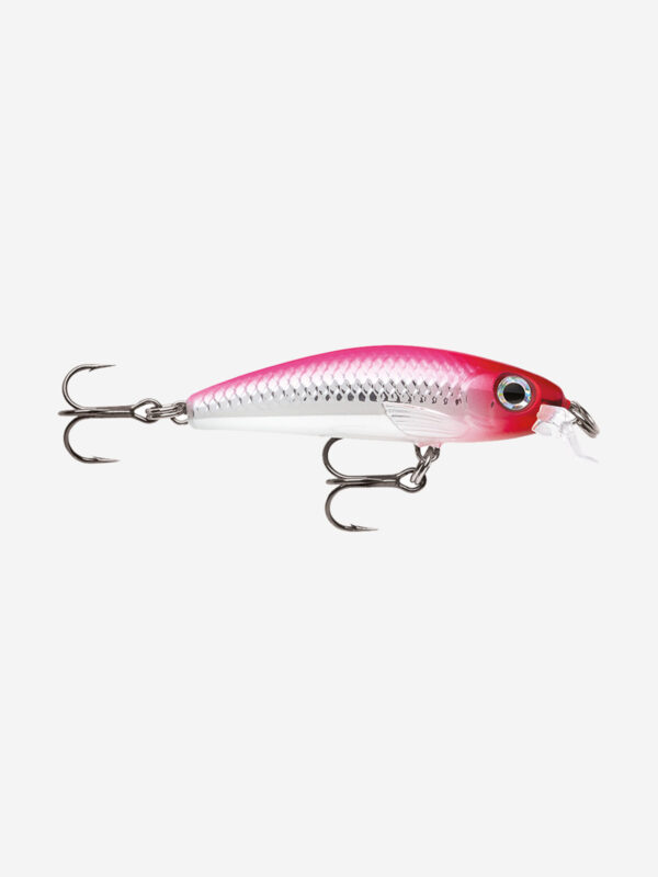 Воблер для рыбалки RAPALA Ultra Light Minnow 06, 6см, 4гр, цвет PCL, медленно тонущий, Розовый