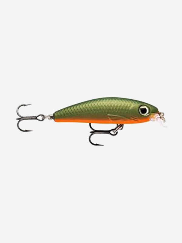 Воблер для рыбалки RAPALA Ultra Light Minnow 06, 6см, 4гр, цвет GAU, медленно тонущий, Зеленый