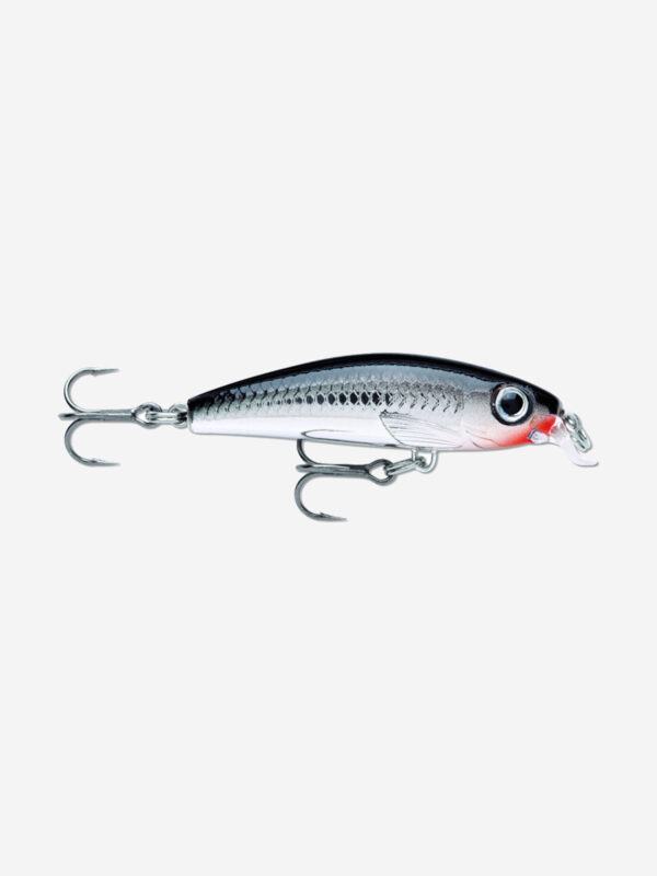 Воблер для рыбалки RAPALA Ultra Light Minnow 06, 6см, 4гр, цвет CH, медленно тонущий, Серый