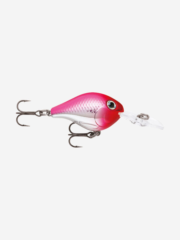 Воблер для рыбалки RAPALA Ultra Light Crank 03, 3см, 4гр, цвет PCL, плавающий, Розовый