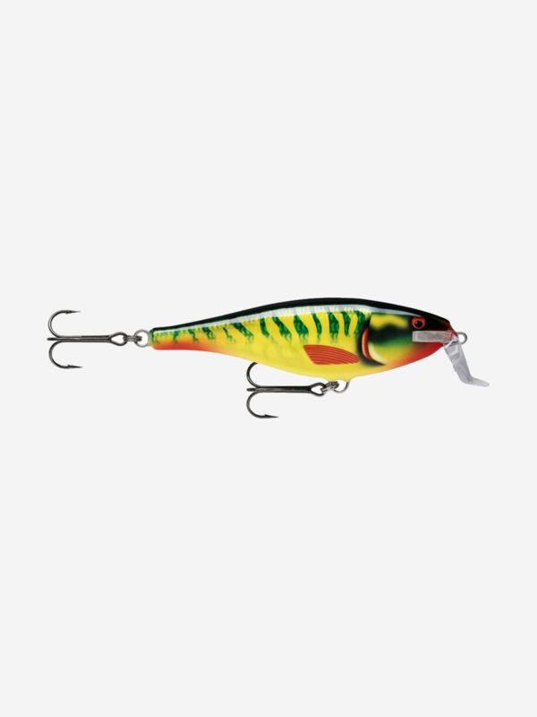 Воблер для рыбалки RAPALA Super Shad Rap 14, 14см, 45гр, цвет HTPK, плавающий, Зеленый