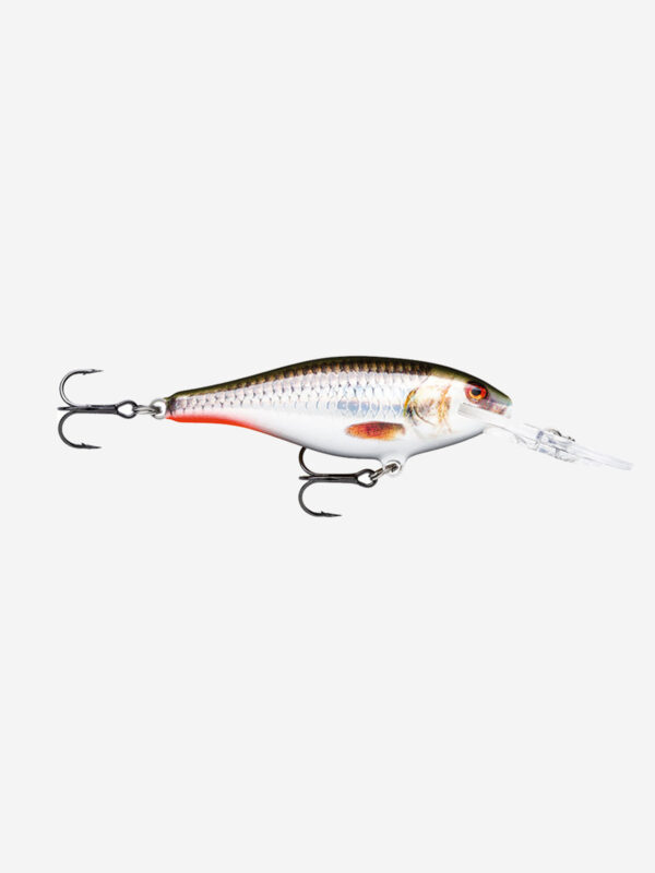 Воблер для рыбалки RAPALA Shallow Shad Rap 09, 9см, 12гр, цвет ROHL, плавающий, Серебряный