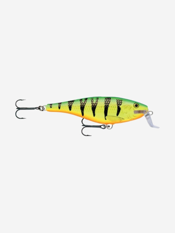 Воблер для рыбалки RAPALA Shallow Shad Rap 09, 9см, 12гр, цвет FP, плавающий, Зеленый