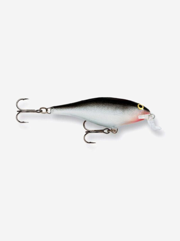 Воблер для рыбалки RAPALA Shallow Shad Rap 07, 7см, 7гр, цвет S, плавающий, Серый