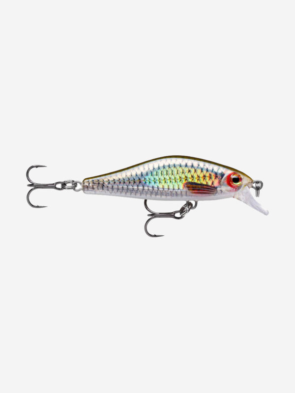 Воблер для рыбалки RAPALA Shadow Rap Solid Shad 06, 6см, 7гр, цвет ROL, быстро тонущий, Серебряный