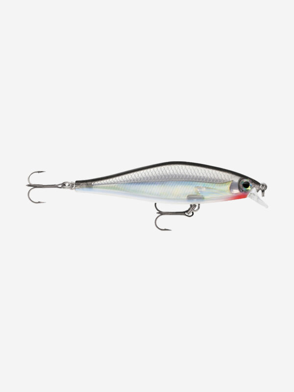 Воблер для рыбалки RAPALA Shadow Rap Shad 09, 9см, 12гр, цвет S, медленно всплывающий, Серебряный