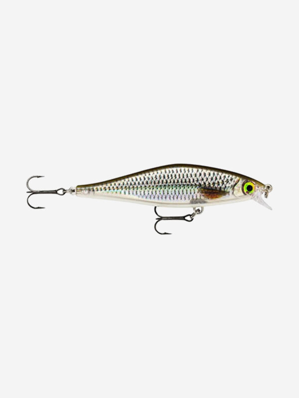 Воблер для рыбалки RAPALA Shadow Rap Shad 09, 9см, 12гр, цвет ROL, медленно всплывающий, Серебряный