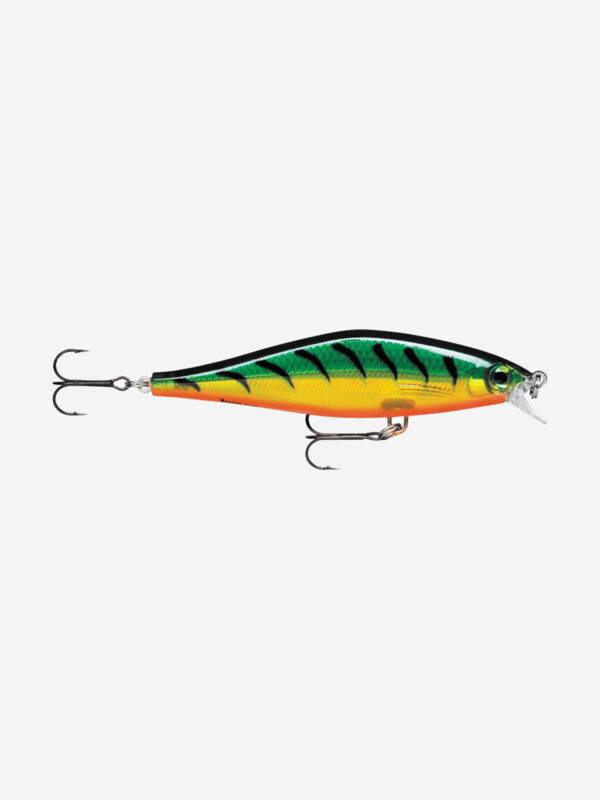 Воблер для рыбалки RAPALA Shadow Rap Shad 09, 9см, 12гр, цвет FT, медленно всплывающий, Зеленый