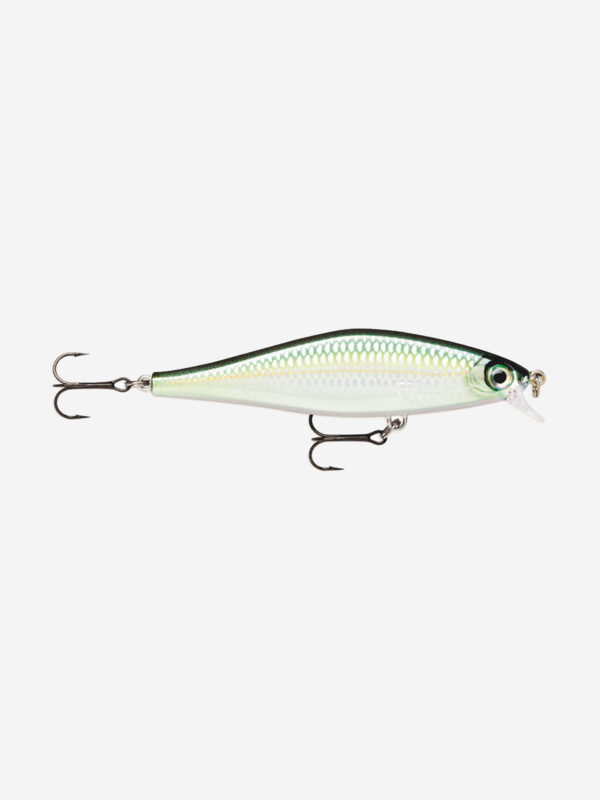 Воблер для рыбалки RAPALA Shadow Rap Shad 09, 9см, 12гр, цвет BLK, медленно всплывающий, Серебряный