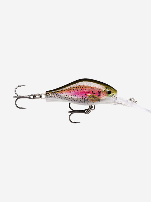 Воблер для рыбалки RAPALA Shadow Rap Fat Jack 04, 4см, 4гр, цвет RTL, медленно всплывающий, Мультицвет