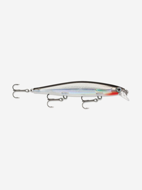 Воблер для рыбалки RAPALA Shadow Rap 11, 11см, 13гр, цвет S, медленно тонущий, Серебряный