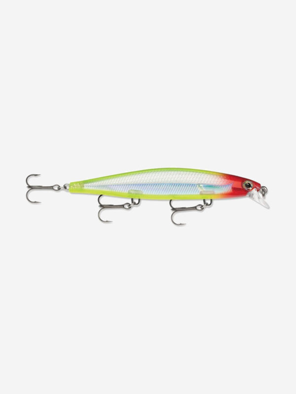 Воблер для рыбалки RAPALA Shadow Rap 11, 11см, 13гр, цвет CLN, медленно тонущий, Зеленый