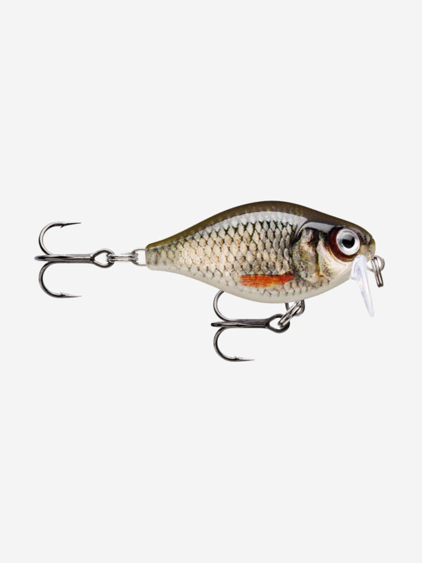 Воблер для рыбалки RAPALA X-Light Crank Shallow Runner 03, 3,5см, 4гр, цвет ROL, плавающий, Серебряный