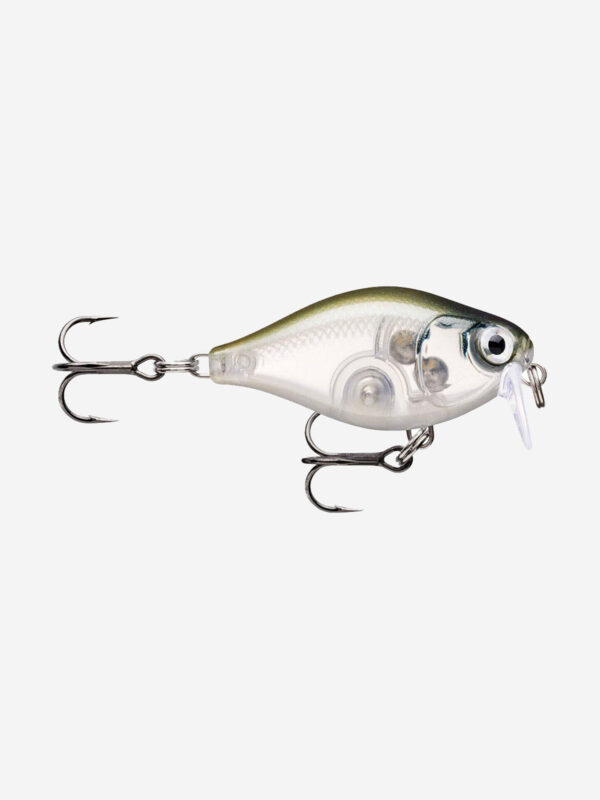 Воблер для рыбалки RAPALA X-Light Crank Shallow Runner 03, 3,5см, 4гр, цвет GHSH, плавающий, Серебряный