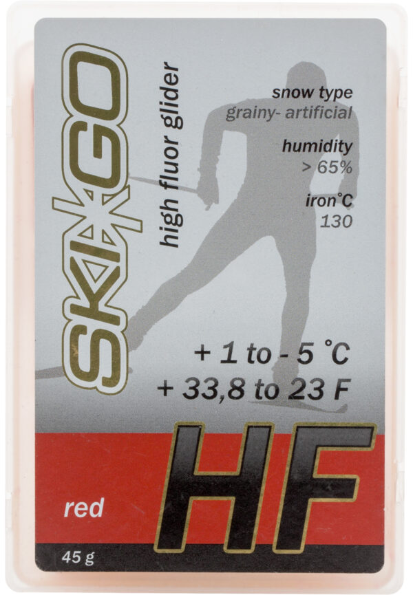 Мазь скольжения Ski Go HF, +1°C/-5°C, Красный