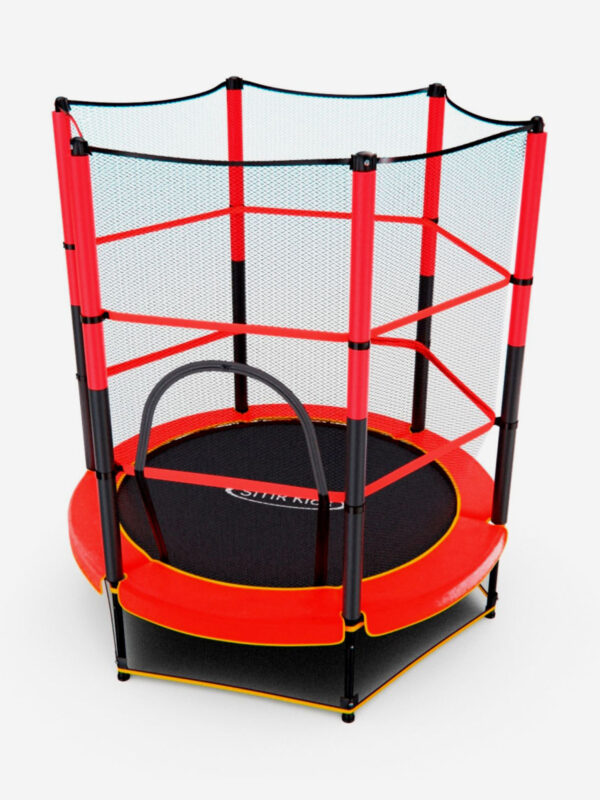 Батут детский DFC TRAMPOLINE-RED 55" с сеткой, Красный