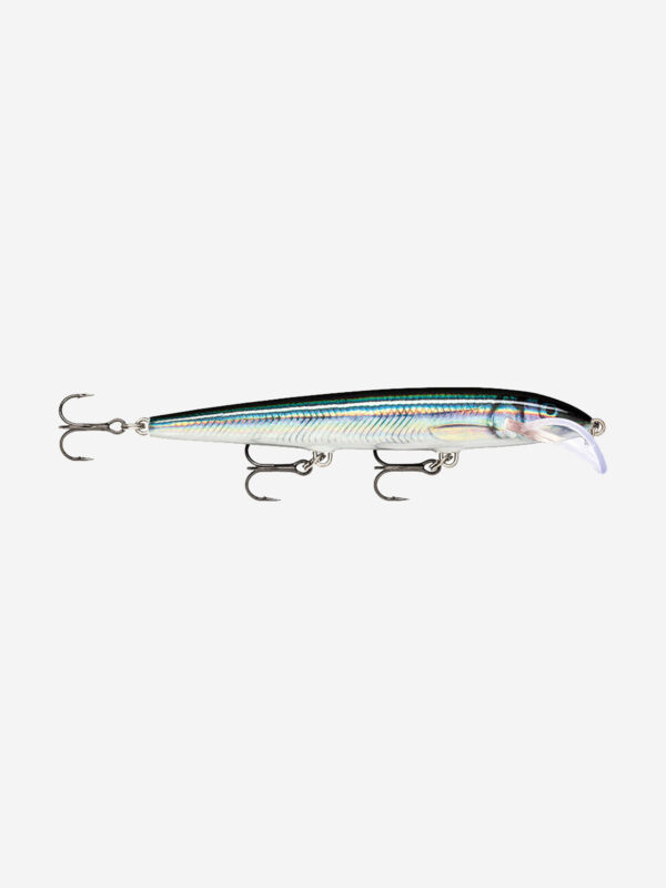 Воблер для рыбалки RAPALA Scatter Rap Minnow 11, 11см, 6гр, цвет SMHL, плавающий, Серебряный