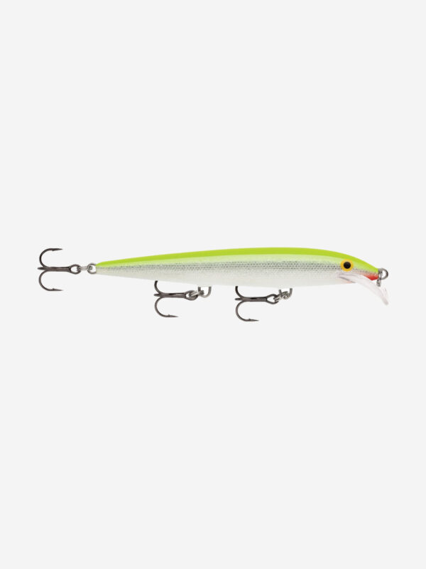 Воблер для рыбалки RAPALA Scatter Rap Minnow 11, 11см, 6гр, цвет SFC, плавающий, Зеленый