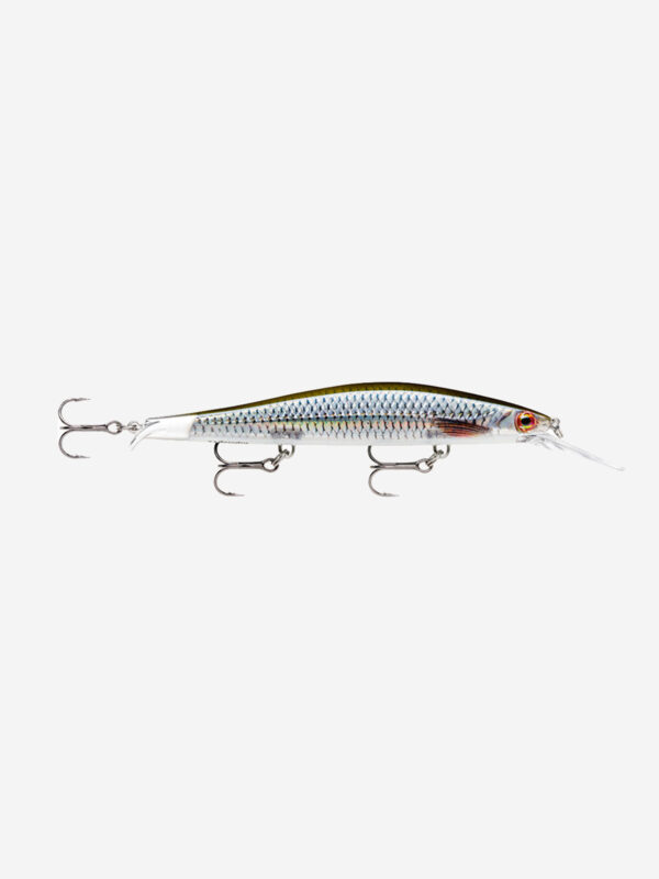 Воблер для рыбалки RAPALA RipStop Deep 09, 9см, 8гр, цвет ROL, нейтральный, Серебряный