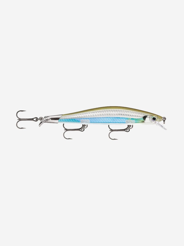 Воблер для рыбалки RAPALA RipStop 12, 12см, 14гр, цвет MBS, нейтральный, Серебряный