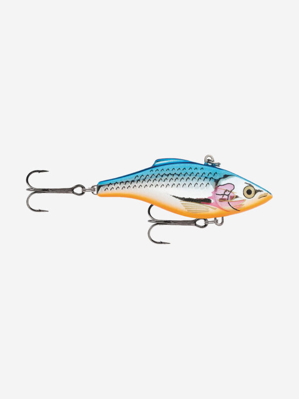 Воблер для рыбалки RAPALA Rattlin' Rapala 08, 8см, 22гр, цвет SB, тонущий, Голубой