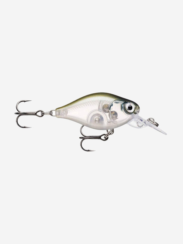 Воблер для рыбалки RAPALA X-Light Crank Mid Runner 03, 3,5см, 4гр, цвет GHSH, плавающий, Серебряный