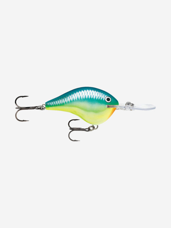 Воблер для рыбалки RAPALA DT Metal Sureset 20, 7см, 25гр, цвет CRSD, плавающий, Зеленый