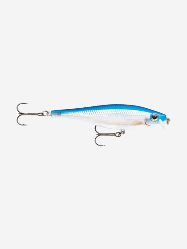 Воблер для рыбалки RAPALA BX Minnow 10, 10см, 12г, цвет BLP, плавающий, Голубой