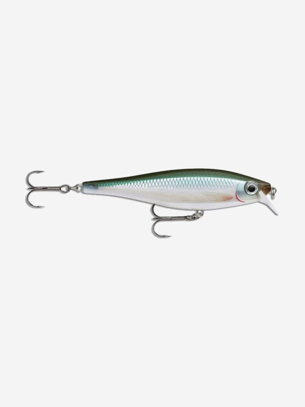 Воблер для рыбалки RAPALA BX Minnow 10, 10см, 12г, цвет BBH, плавающий, Серебряный