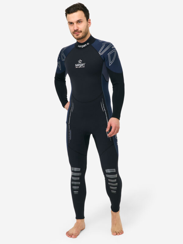 Гидрокостюм для плавания и водного спорта SARGAN NERO LONG MEN 5мм, Черный