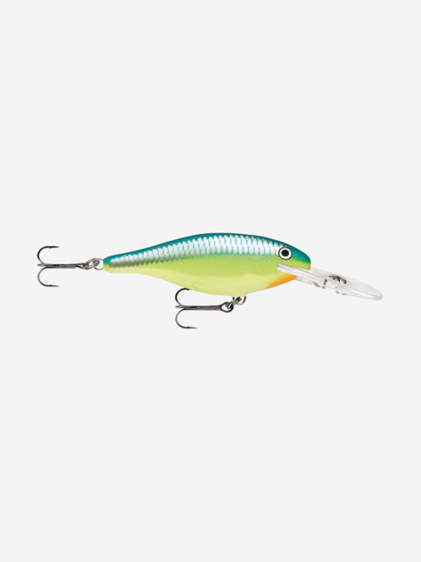 Воблер для рыбалки RAPALA Shad Rap 07, 7см, 8гр, цвет CRSD, плавающий, Зеленый