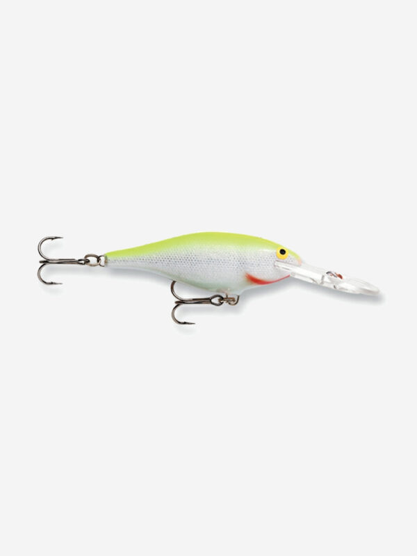 Воблер для рыбалки RAPALA Shad Rap 07, 7см, 8гр, цвет SFC, плавающий, Зеленый