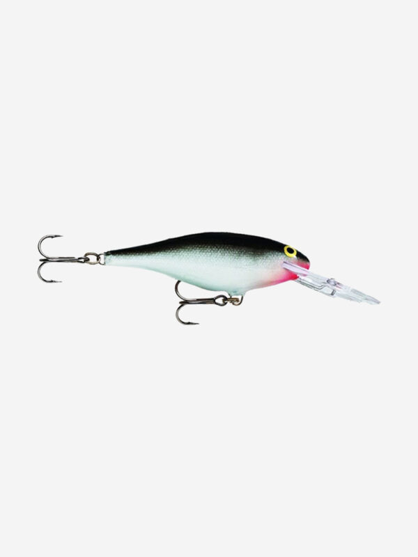 Воблер для рыбалки RAPALA Shad Rap 07, 7см, 8гр, цвет S, плавающий, Черный