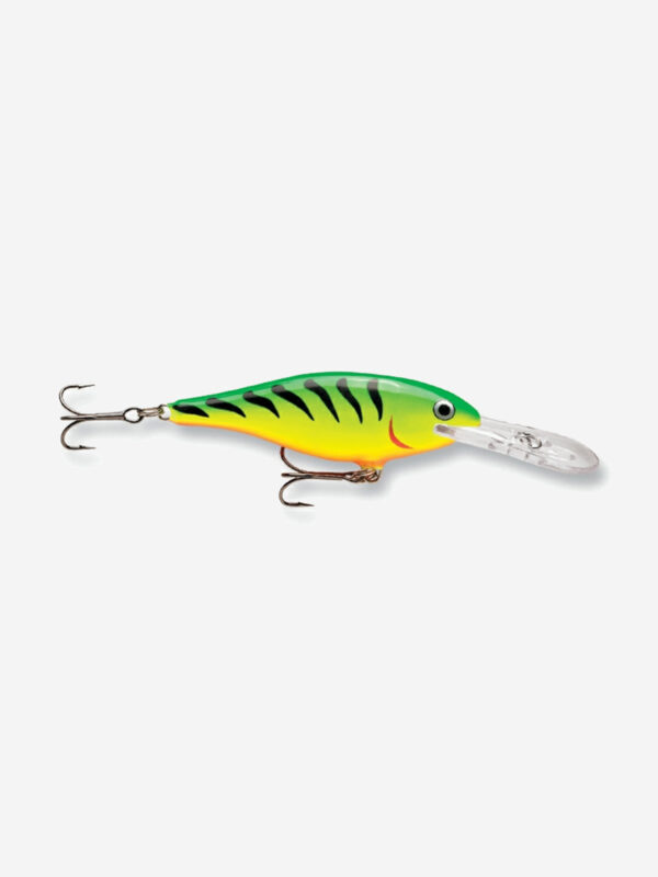 Воблер для рыбалки RAPALA Shad Rap 08, 8см, 11гр, цвет FT, плавающий, Зеленый