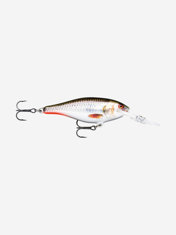 Воблер для рыбалки RAPALA Shad Rap 07, 7см, 8гр, цвет ROHL, плавающий, Серебряный