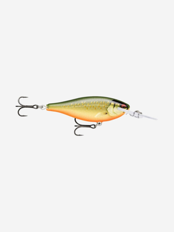 Воблер для рыбалки RAPALA Shad Rap Elite 55, 5,5см, 7гр, цвет GDSR, плавающий, Коричневый