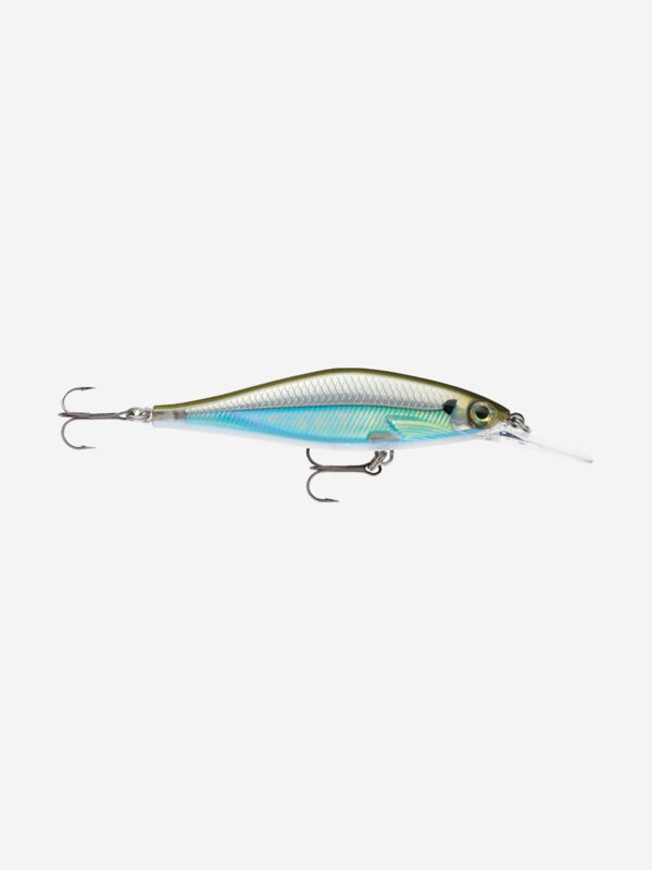 Воблер для рыбалки RAPALA Shadow Rap Shad Deep 09, 9см, 12гр, цвет MBS, медленно всплывающий, Голубой