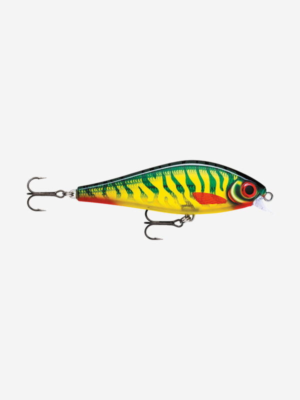 Воблер для рыбалки RAPALA Super Shadow Rap 11, 11см, 38гр, цвет HTP, медленно тонущий, Зеленый