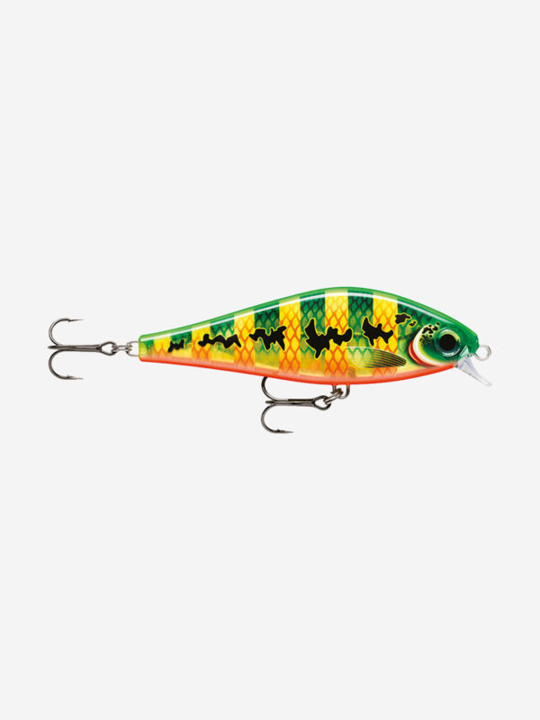 Воблер для рыбалки RAPALA Super Shadow Rap 11, 11см, 38гр, цвет PCK, медленно тонущий, Зеленый